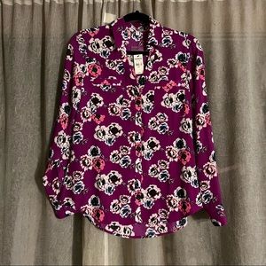 Express Floral Button Down